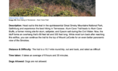 Best Hiking in Tenneese